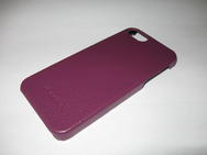 Чехол защитная крышка для IPhone 5/ 5S/ SE кожа "Melkco" фиолетовый