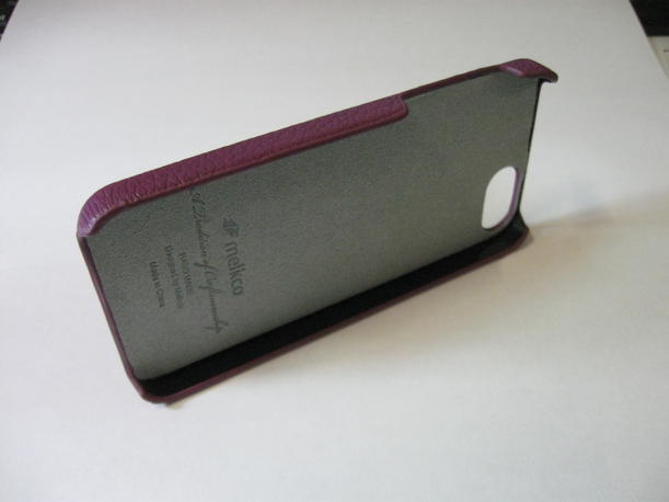 Чехол защитная крышка для IPhone 5/ 5S/ SE кожа "Melkco" фиолетовый