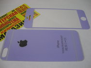 Защитное стекло для IPhone 5/ 5S/ 5C с блеском 2в1 перед+зад фиолетовый