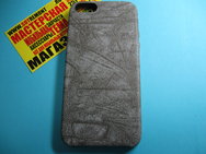 Чехол защитная крышка для IPhone 5/ 5S/ SE поликорбанат "Yarn Case" серый