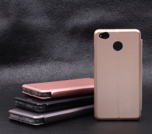 Чехол раскладной для Xiaomi Redmi 4X горизонтальный поворот на 360" черный