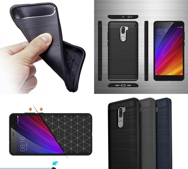 Чехол защитная крышка для Xiaomi Mi5S Plus силиконовая "Light Case" красный