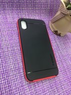 Чехол защитная крышка для IPhone X/ XS пластик "Bumblebee" красный