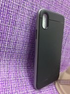 Чехол защитная крышка для IPhone X/ XS пластик "Bumblebee" серый