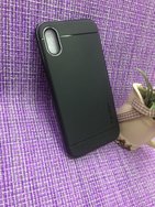 Чехол защитная крышка для IPhone X/ XS пластик "Bumblebee" черный