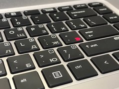 Лазерная гравировка клавиатуры ноутбука - русификация
