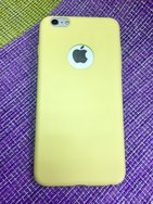 Чехол защитная крышка для IPhone 6 Plus/ 6S Plus силиконовая "Soft Touch" желтый