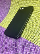 Чехол защитная крышка для IPhone 5/ 5S/ SE силиконовая с блестками 3в1 черный