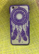 Чехол защитная крышка для IPhone 6/ 6S пластик "Activ" Decor-05 фиолетовый