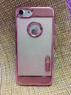 Чехол защитная крышка для IPhone 7/ 8/ SE (2020) силиконовая "motomo" розовый