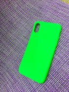 Чехол защитная крышка для IPhone X/ XS ультратонкая матовая с окном зеленый