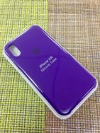 Чехол защитная крышка для IPhone XR силиконовая "Silicone Case" фиолетовый