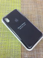 Чехол защитная крышка для IPhone XR силиконовая "Silicone Case" черный