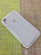 Чехол защитная крышка для IPhone XS Max силиконовая "Silicone Case" серый