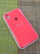 Чехол защитная крышка для IPhone XR силиконовая "Silicone Case" розовый