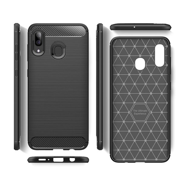 Чехол защитная крышка для Samsung A205F/ A305F Galaxy A20/ Galaxy A30 силиконовая "Light Case" серый