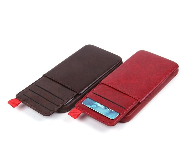 Чехол защитная крышка для IPhone 11 Pro с карманом "JDK" №011498 красный