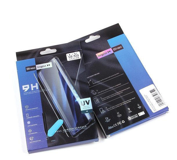 Защитное стекло для Huawei Mate 20 "UV комплект" (клей, лампа)