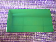 Шильд-табличка 90х50х0,4мм стальной зеркальный, зеленый, 123-905004-5