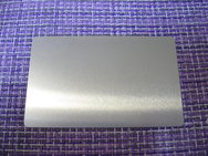 Шильд-табличка 86x54x0,2мм металлическая, визитная карточка, серебристый, 99568