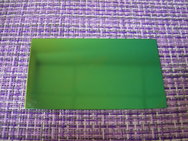 Шильд-табличка 70х40х0,4мм стальной зеркальный, зеленый, 123-704004-0