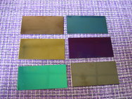 Шильд-табличка 50х25х0,4мм стальной зеркальный, зеленый, 123-502504-5