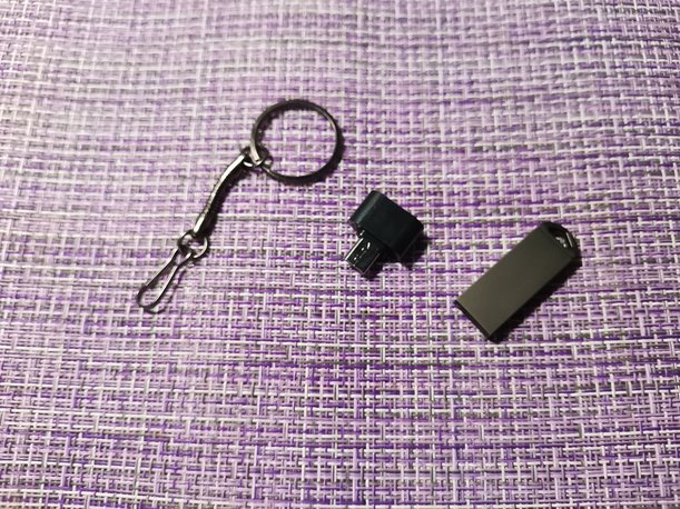 Карта памяти USB2.0 Flash 64Gb металлическая с треугольным отверстием матовая серый