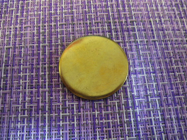 Заготовка для монет 32,6мм толщина 3мм латунь, 110-809g